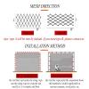 304 Stainless Steel Cable Mesh Safety Net for Balconies with Snap Buttons, L2.3 x W8 m / L7.54 x W26.24 f view 2