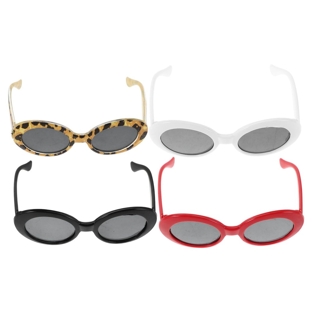 NUOBESTY 4-Piece Pet Glasses for Small Dogs and Cats