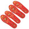 minkissy 2 Pairs Shock-Absorbing Red Insoles, Size 39–40, Breathable Comfort Shoe Inserts for Women and Men with Sweat-Absorbing Technology and Seven Planets Pattern view 1