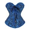 Women's Gothic Floral-Print Lace-Up Corset Top view 2