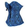 Women's Gothic Floral-Print Lace-Up Corset Top view 3