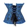 Women's Gothic Floral-Print Lace-Up Corset Top view 4