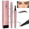 2026 New Magic Waterproof 3D Microblading Eyebrow Pencil, 4-Tip Natural Contour Pencil, Dark Brown view 1