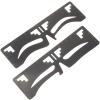 TOYANDONA 2-Piece Stainless Steel Eyebrow Ruler with 3-Point Positioning view 1