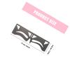 TOYANDONA 2-Piece Stainless Steel Eyebrow Ruler with 3-Point Positioning view 2