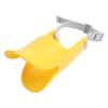Duckbill Dog Muzzle, Soft Silicone, Anti-Bite, with Nylon Strap, for Barking, Chewing, Licking, Training, Small, Medium, and Large Dogs, Yellow view 1