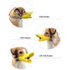Duckbill Dog Muzzle, Soft Silicone, Anti-Bite, with Nylon Strap, for Barking, Chewing, Licking, Training, Small, Medium, and Large Dogs, Yellow view 3