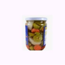 ACEITUNA Spanish Mixed Pickled Olives and Cucumbers, Spicy Antipasti Mix, 600 g Jars, Pack of 3