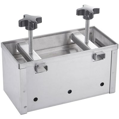 Double-Screw Meat Press for Homemade Stuffed Burgers, 304 Stainless Steel