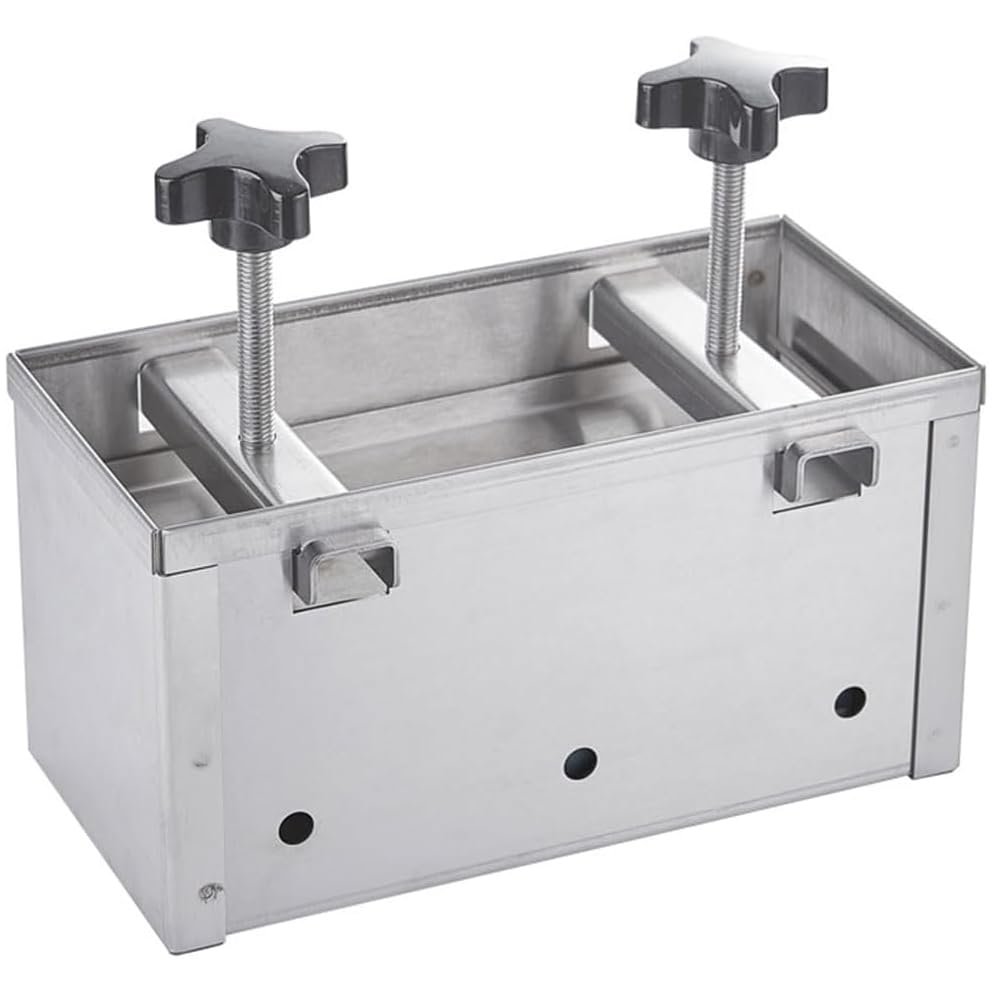 Double-Screw Meat Press for Homemade Stuffed Burgers, 304 Stainless Steel