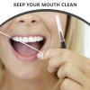 50 Black Interdental Brushes Made of PP and Stainless Steel view 3