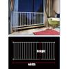 Balcony Safety Fence, Pressure-Mounted Window Barrier for Balustrades, 6 Colors (White, 110 x 50 cm) view 3