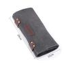 Leather Roll-Up Hairdressing Tool Bag with 12 Compartments view 2