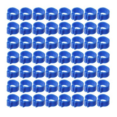 BESPORTBLE 100-Piece 10 mm Plastic Pigeon Leg Bands for Bird Identification and Breeding