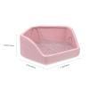 GANAZONO Ceramic Rabbit Toilet with Leak-Proof and Tip-Resistant Design, Square view 2