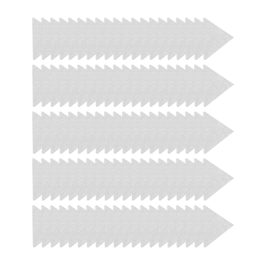 MasYosh 100-Piece Collar Support Stickers, Self-Adhesive Triangular Shirt Collar Stays, PVC