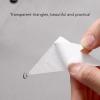 MasYosh 100-Piece Collar Support Stickers, Self-Adhesive Triangular Shirt Collar Stays, PVC view 4