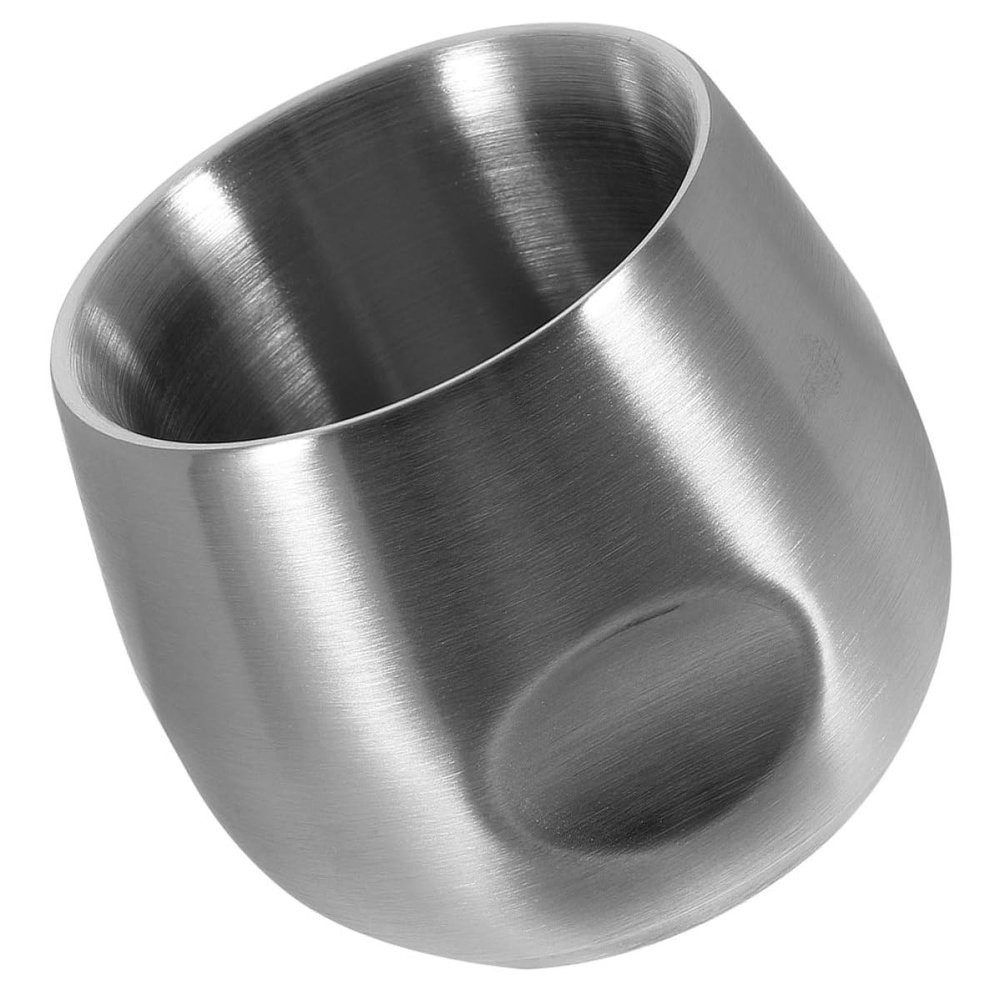 Silver Stainless Steel Shaving Mug, 200 ml