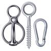 Stainless Steel Tie Ring with Extra-Strong Features view 1