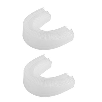 PACKOVE 2-Pack U-Shaped Silicone Replacement Brush Heads for Electric Toothbrushes