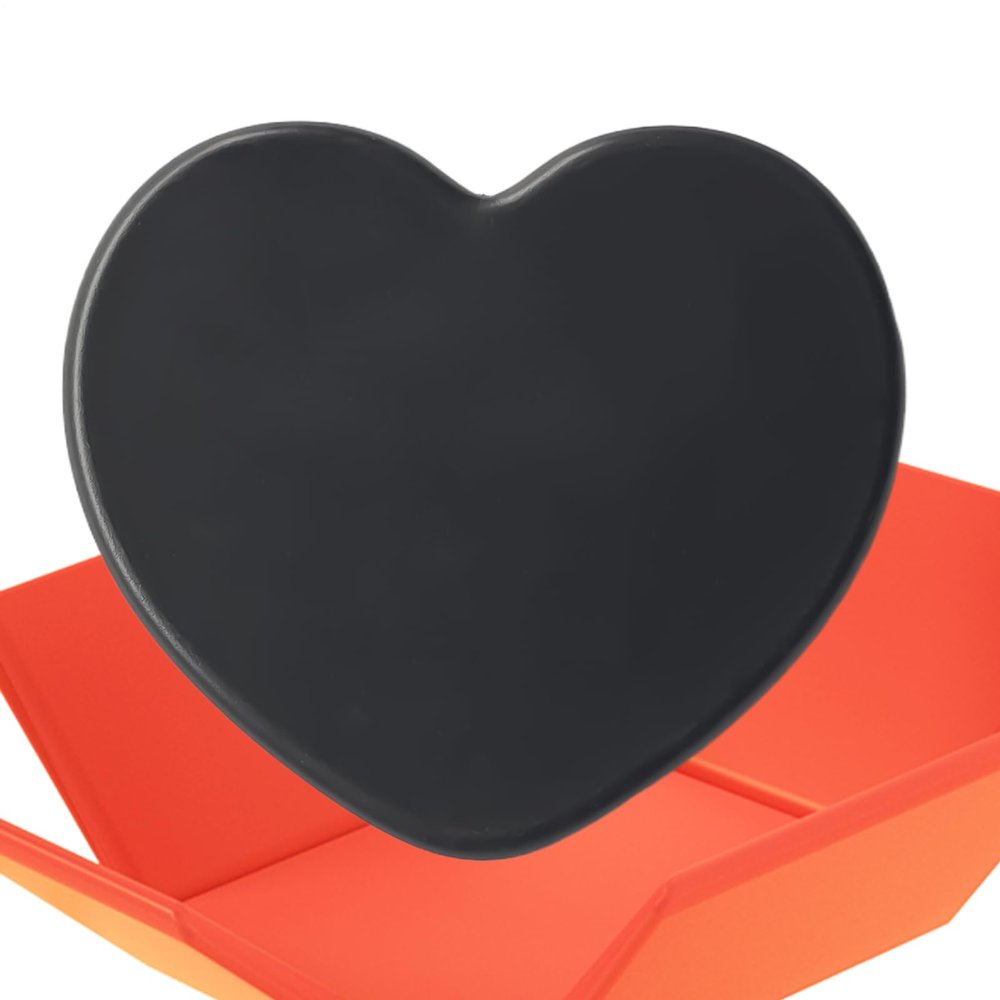 Heart-Shaped Compact Travel Makeup Mirror