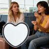 Heart-Shaped Compact Travel Makeup Mirror view 3