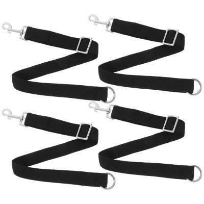 Adjustable Nylon Bucket Straps with Carabiner Hooks for Horses
