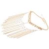 Gold Face Chain with Rhinestones for Women, Weddings and Parties view 1