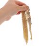 Gold Face Chain with Rhinestones for Women, Weddings and Parties view 4