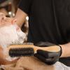 Yellow Beechwood and Bristle Beard Brush for Men view 4