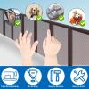 Stair Safety Net 95 x 300 cm, No-Drill, Brown view 4