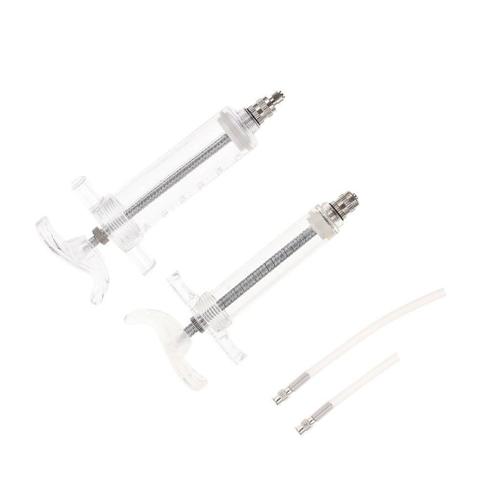 Toddmomy Portable Stainless Steel and Plastic Feeding Syringe, 10 ml and 30 ml, for Baby and Sick Birds