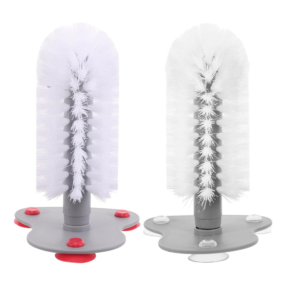 FRCOLOR 2-Pack Turtle Brushes with Suction Cups, ABS Shell and Tank Cleaning Brushes