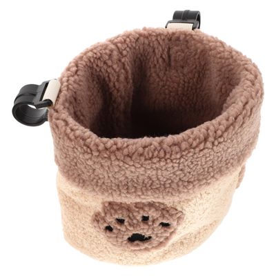 Hanging Diaper Organizer for Baby Crib, Plush Brown