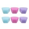 Gatuida 6-Piece Trapezoidal Denture Travel Case for Cleaning and Storage view 1