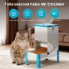 MUYIRTED 10L Automatic Pet Food Dispenser with Elevated Metal Bowl view 2