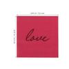 WATIIFUFU 80-Count Valentine's Day Paper Napkins, 2-Ply, Red and Pink view 2