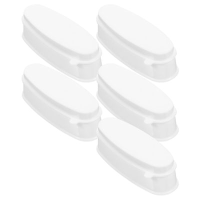 Nail Dip Powder Catch Trays, 5-Piece Plastic French Manicure Set