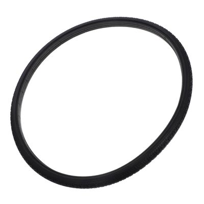 24 x 1 3/8 37-540 PU Solid Rubber Wheelchair Rear Tire, Black