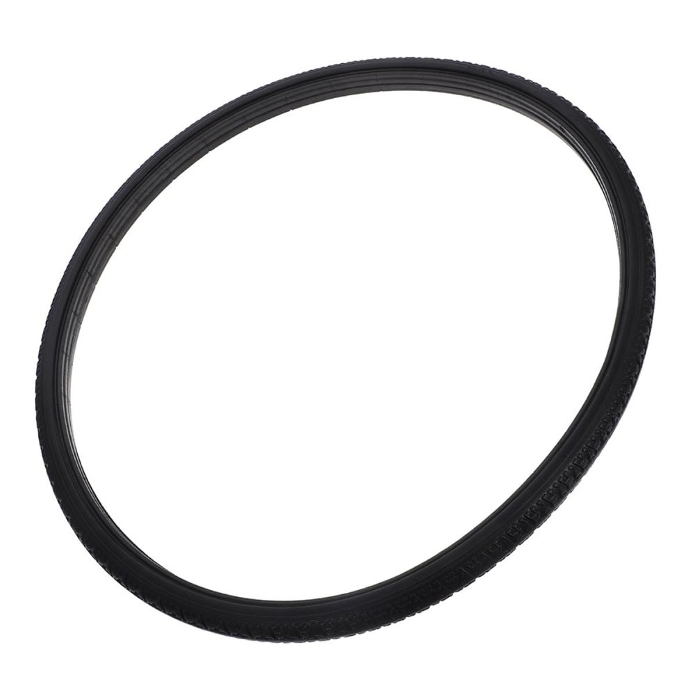 24 x 1 3/8 37-540 PU Solid Rubber Wheelchair Rear Tire, Black