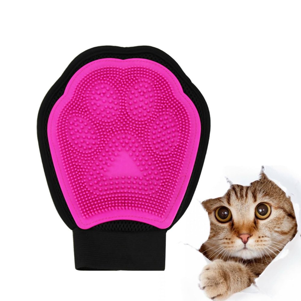 JUMPLAWN Creative Silicone Grooming Gloves for Dogs and Cats