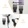 BAZEITFLOW 3-Piece Black Plastic Hair Dryer Comb Attachments view 3