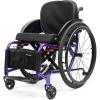 Portable Folding All-Terrain Ultralight Sport Wheelchair, Self-Propelled Manual, Purple A, 42 cm/16.5 in Seat view 1