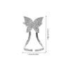 Healvian Rhinestone Butterfly Metal Fingernail Ring view 2