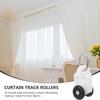 Low-Noise Curtain Track Rollers, 100-Pack with Guide Rollers view 3