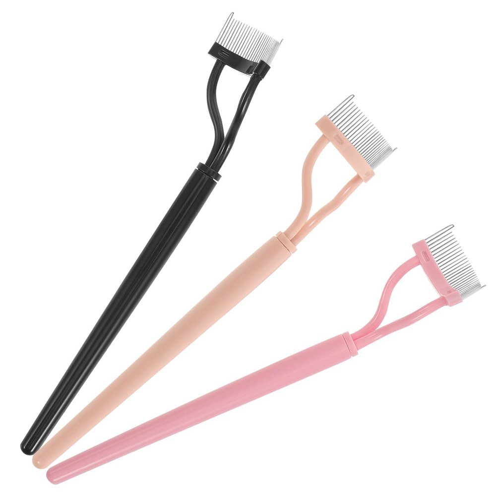 Alipis Stainless Steel Eyelash Comb and Separator with 3 Fine Teeth