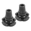 Veemoon 2-Piece Rubber Walking Stick Tips with Four Contact Surfaces view 1