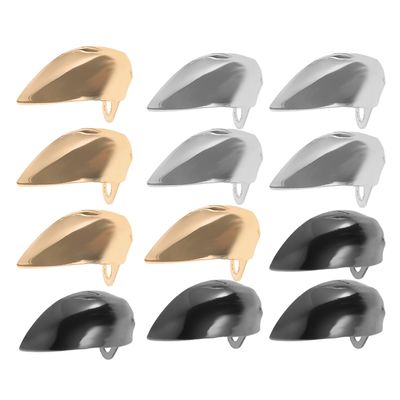 Healvian 6 Pairs Metal Toe Caps for High Heels, Gold, Silver & Black