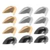 Healvian 6 Pairs Metal Toe Caps for High Heels, Gold, Silver & Black view 1
