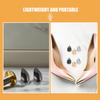 Healvian 6 Pairs Metal Toe Caps for High Heels, Gold, Silver & Black view 3